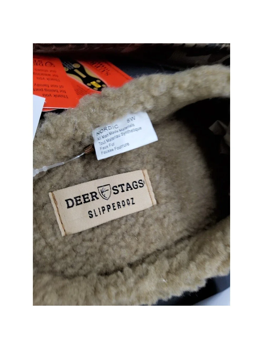 NEW Deer Stags Nordic Indoor Outdoor Slippers Camo Supro Tech Men's Sz 8 Wide